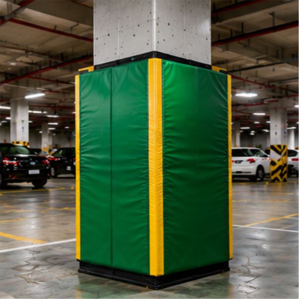 Square Pole Padding for Parking Safety & Industrial Column Protection
